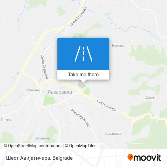 Шест Авијатичара map
