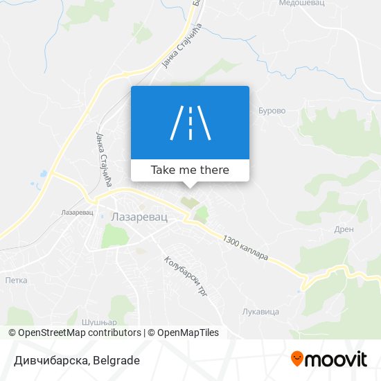 Дивчибарска map