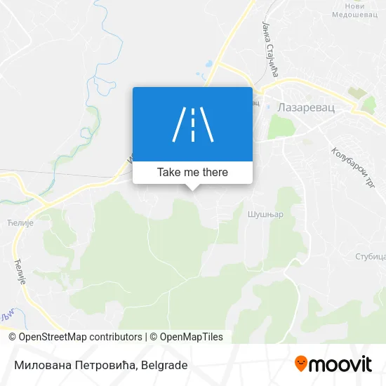 Милована Петровића map