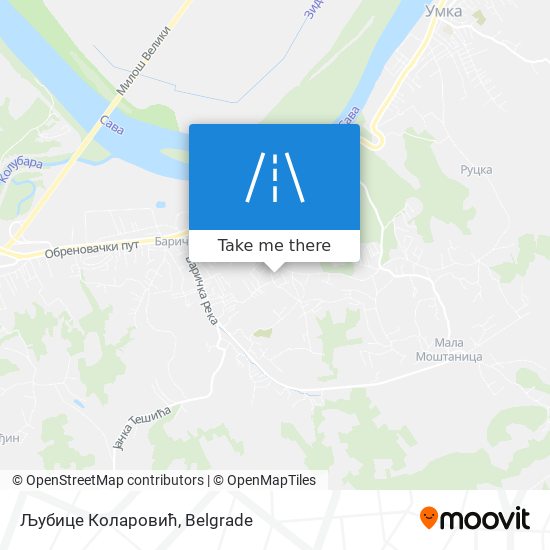 Љубице Коларовић map