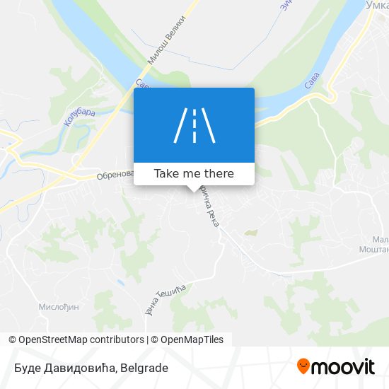 Буде Давидовића map