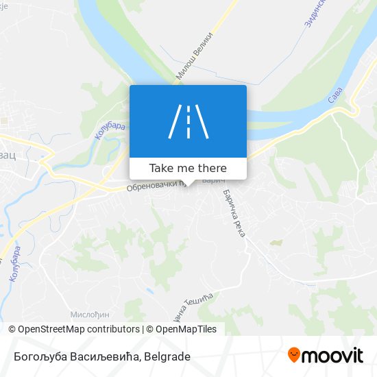 Богољуба Васиљевића map