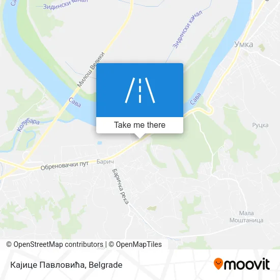 Кајице Павловића map