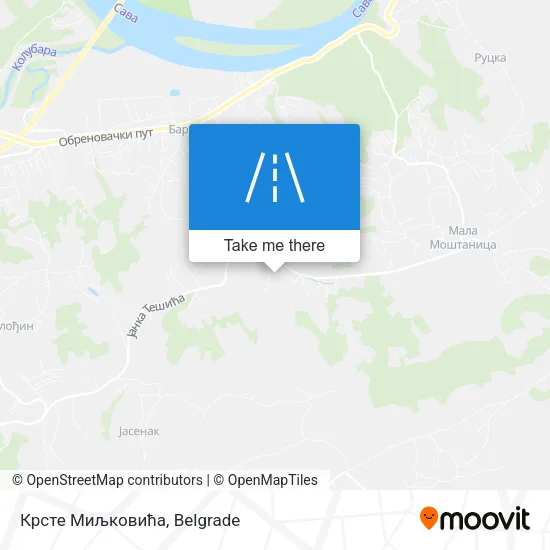 Крсте Миљковића map