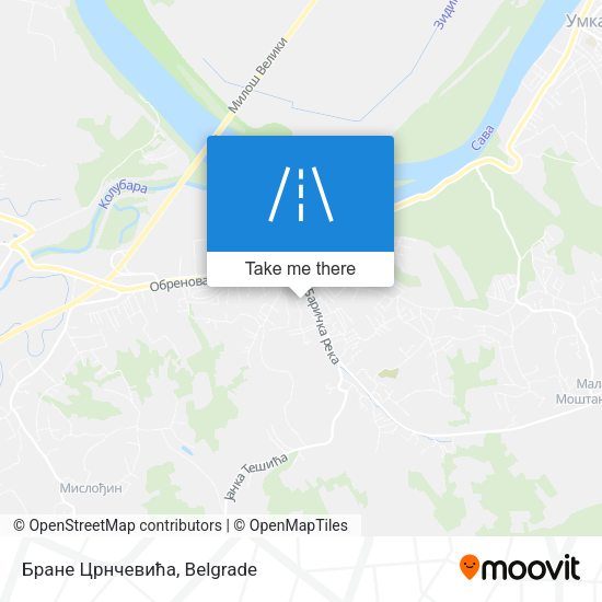 Бране Црнчевића map