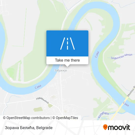 Зорана Белића map
