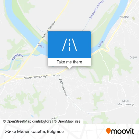 Жике Миленковића map