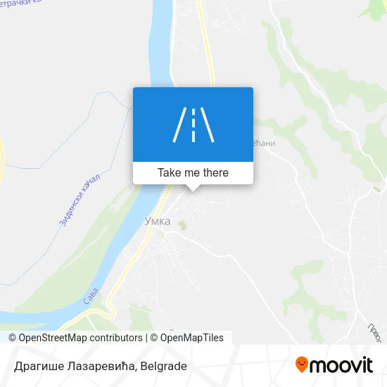 Драгише Лазаревића map