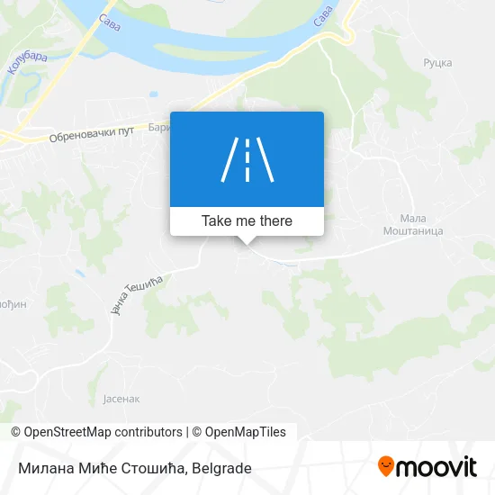Милана Миће Стошића map