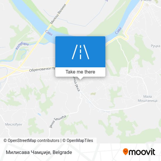 Милисава Чамџије map