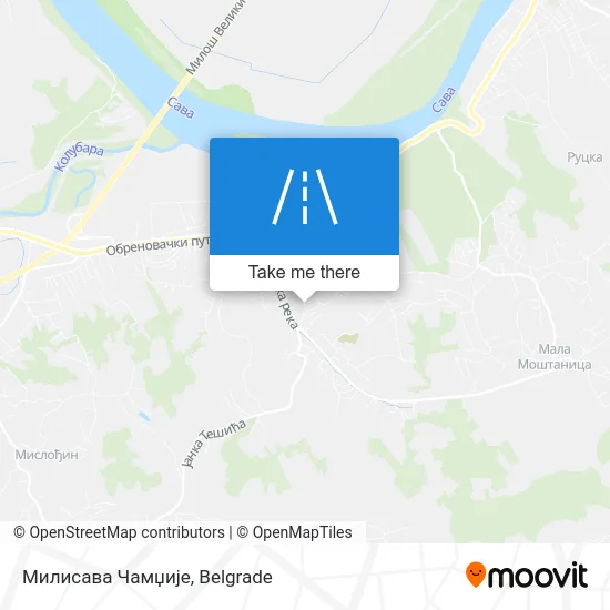 Милисава Чамџије map