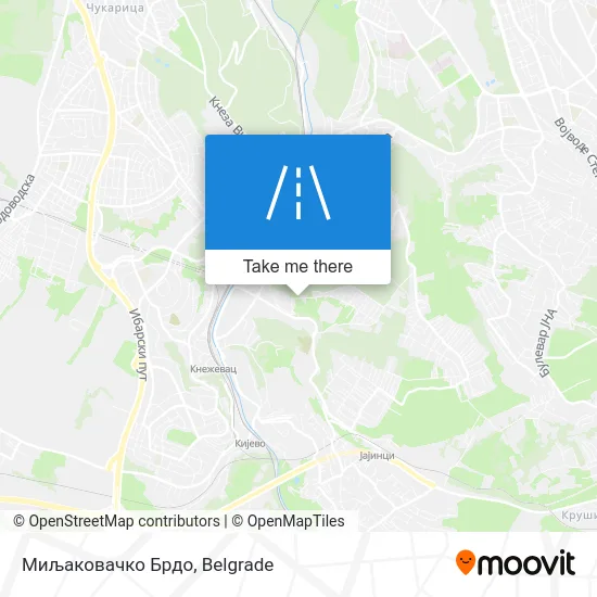 Миљаковачко Брдо map