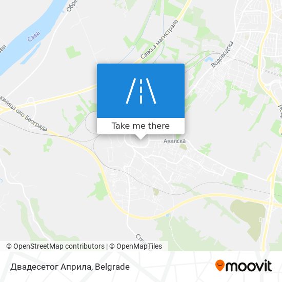 Двадесетог Априла map