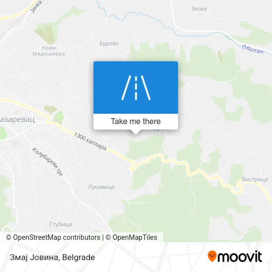 Змај Јовина map