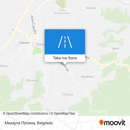 Михајла Пупина map