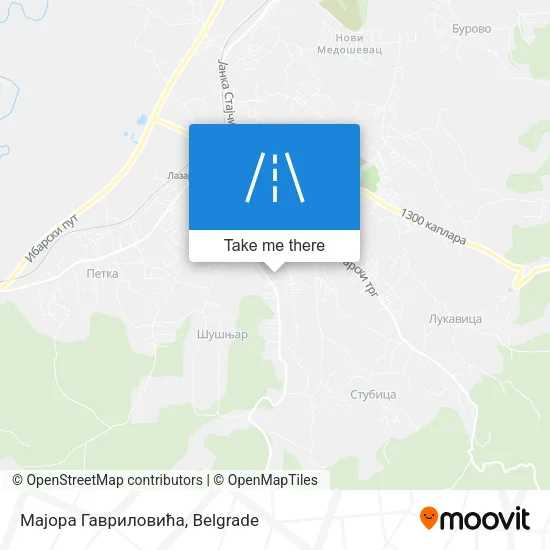 Мајора Гавриловића map