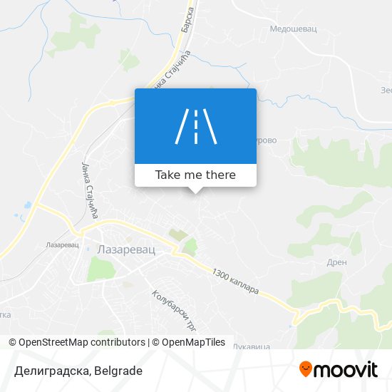 Делиградска map