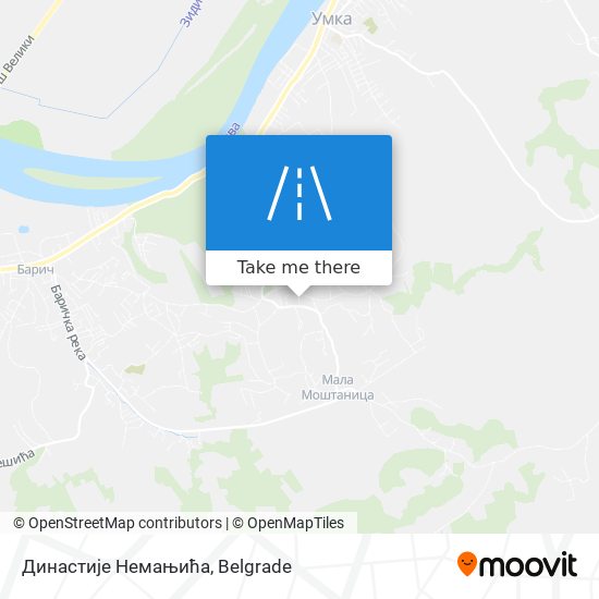 Династије Немањића map