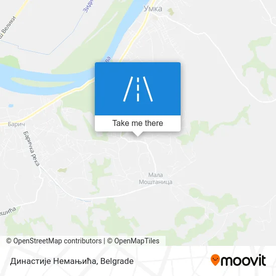 Династије Немањића map