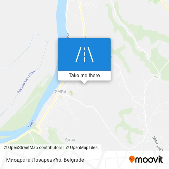 Миодрага Лазаревића map