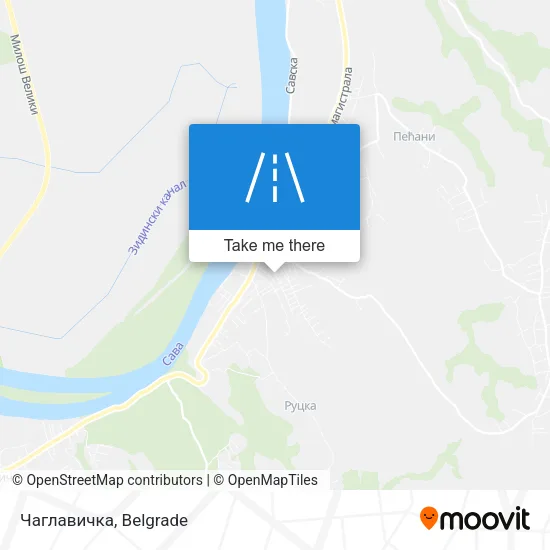 Чаглавичка map