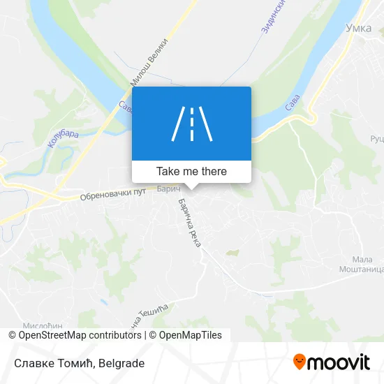 Славке Томић map