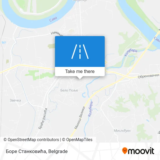 Боре Станковића map