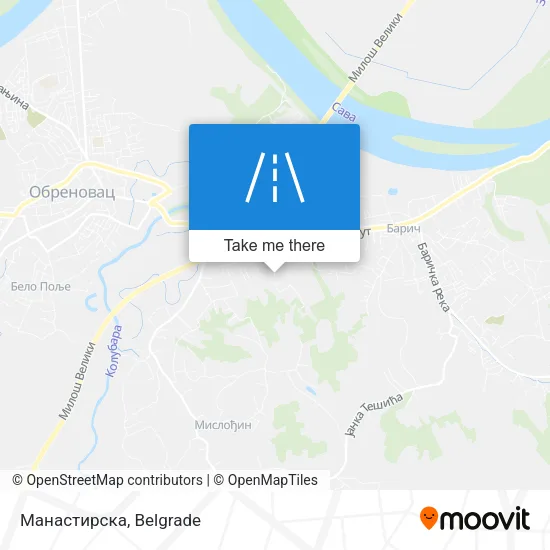 Манастирска map