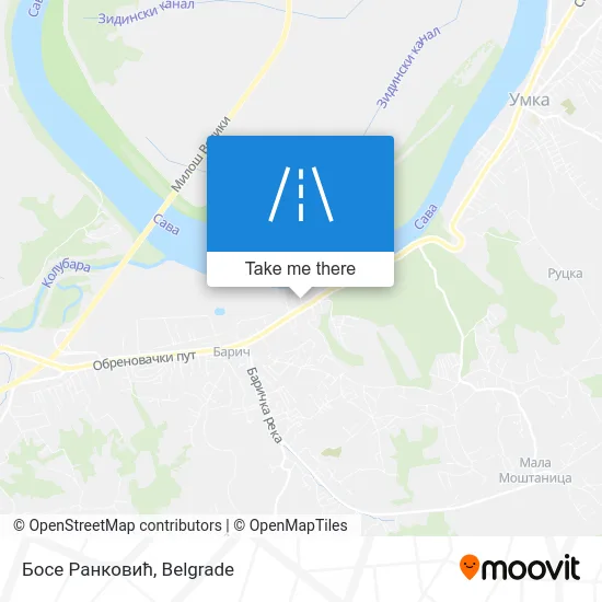Босе Ранковић map