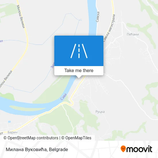 Милана Вуковића map