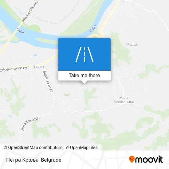 Петра Краља map