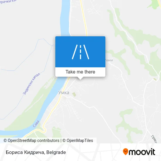 Бориса Кидрича map