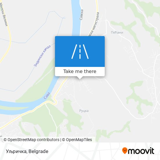 Уљричка map