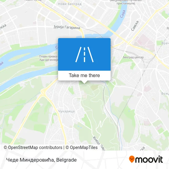 Чеде Миндеровића map