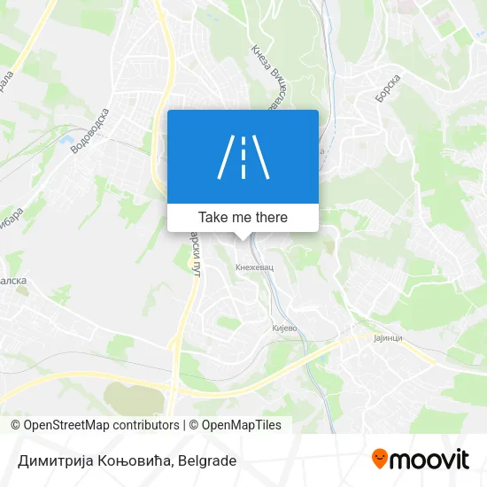 Димитрија Коњовића map