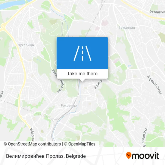 Велимировићев Пролаз map