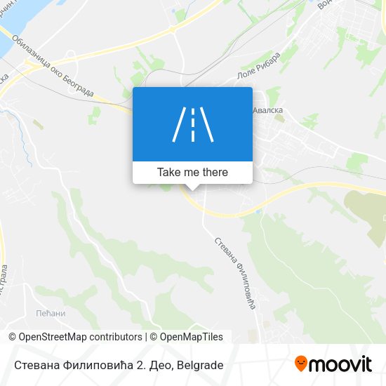 Стевана Филиповића 2. Део map
