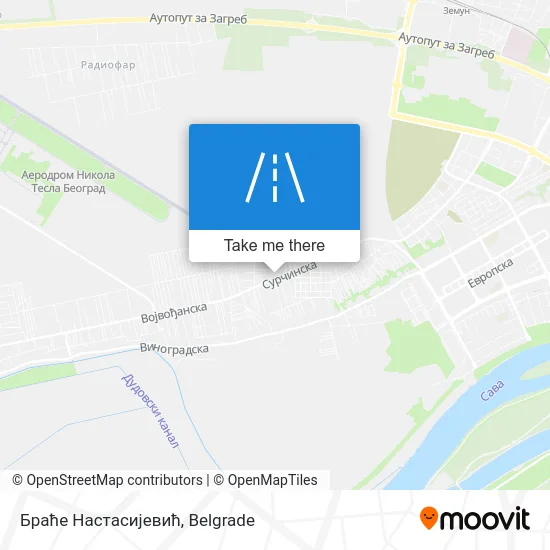 Браће Настасијевић map