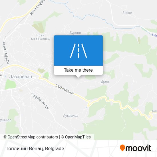 Топличин Венац map