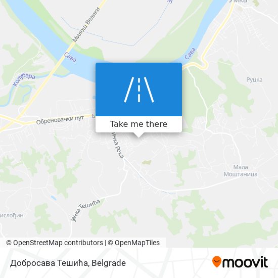 Добросава Тешића map