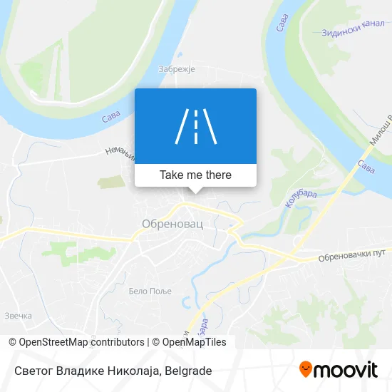 Светог Владике Николаја map