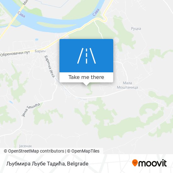 Љубмира Љубе Тадића map