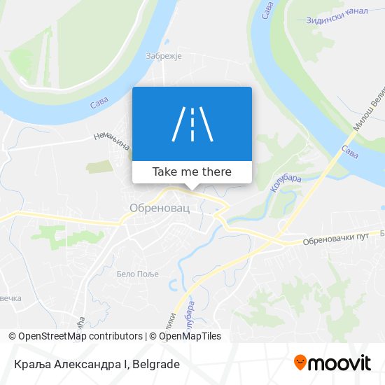 Краља Александра I map