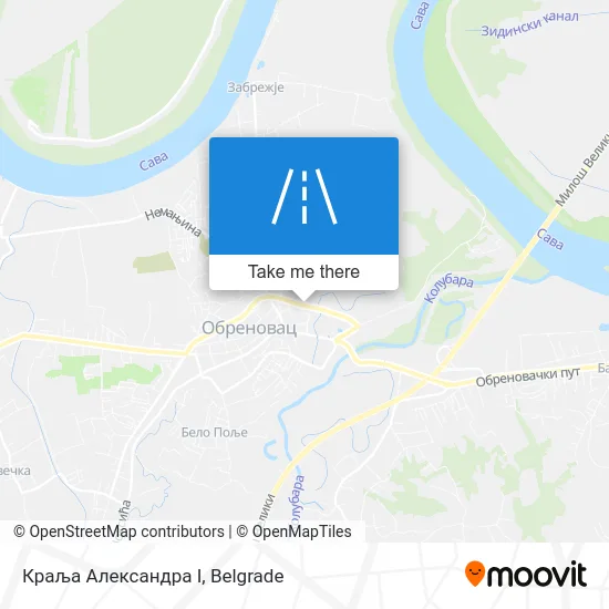 Краља Александра I map