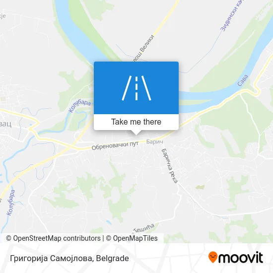 Григорија Самојлова map