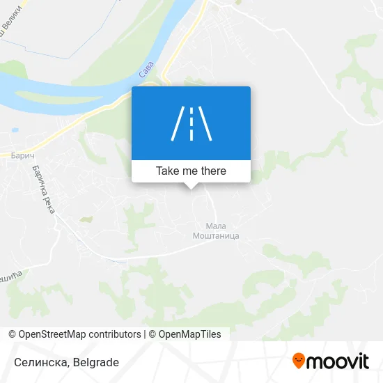 Селинска map