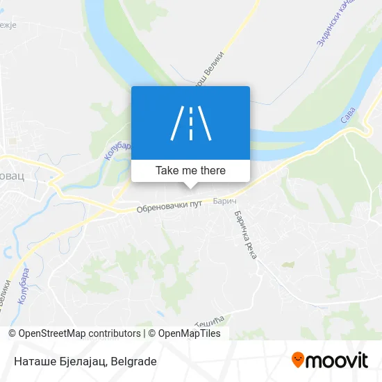 Наташе Бјелајац map