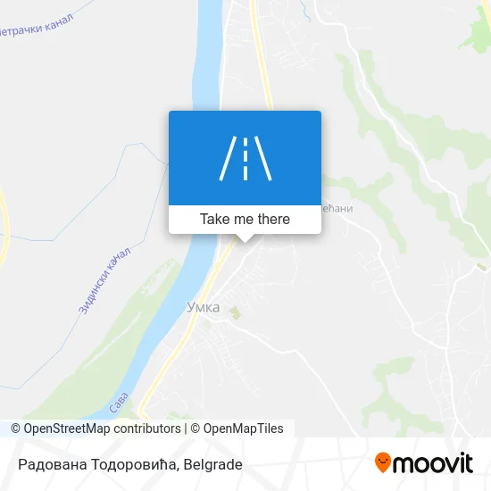 Радована Тодоровића map