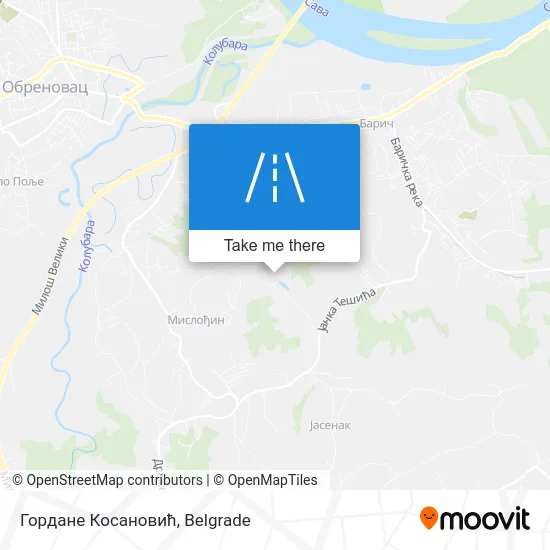 Гордане Косановић map