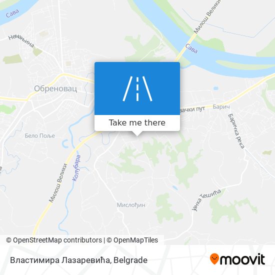 Властимира Лазаревића map